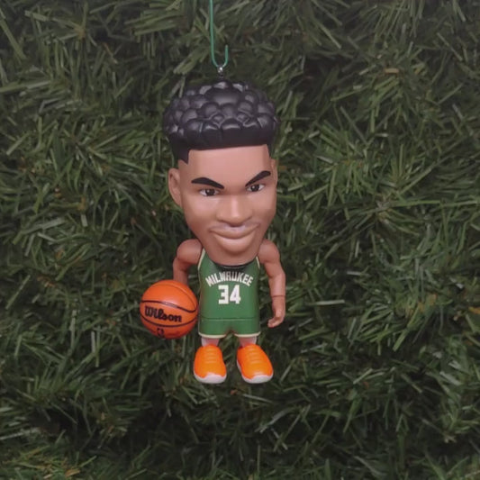 Giannis MILWAUKEE BUCKS Ornament Christmas Tree Decoration NBA basketball Antetokounmpo 3 inch