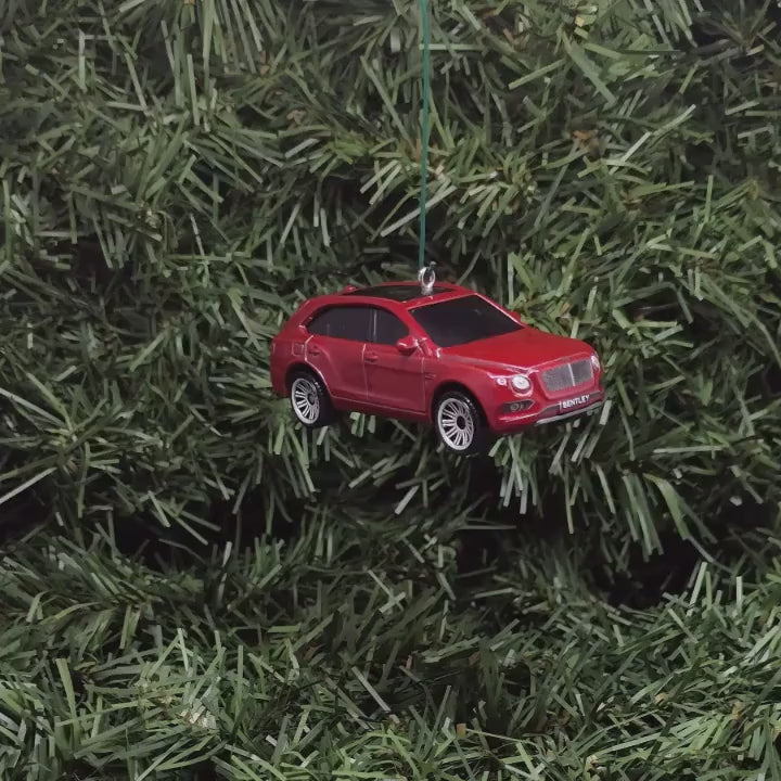 Bentley Bentayga Ornament Christmas Tree Decoration Luxury SUV Unique Gift Idea 2015-2020