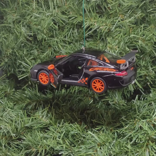 PORSCHE 911 GT3 RS Ornament Christmas Tree Decoration Unique Gift 2010 gt3rs Black