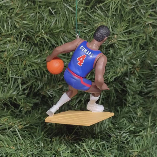 DETROIT PISTONS Christmas Ornament Joe Dumars/Grant Hill/Dennis Rodman Unique Gift Idea NBA Basketball Xmas Tree Decoration