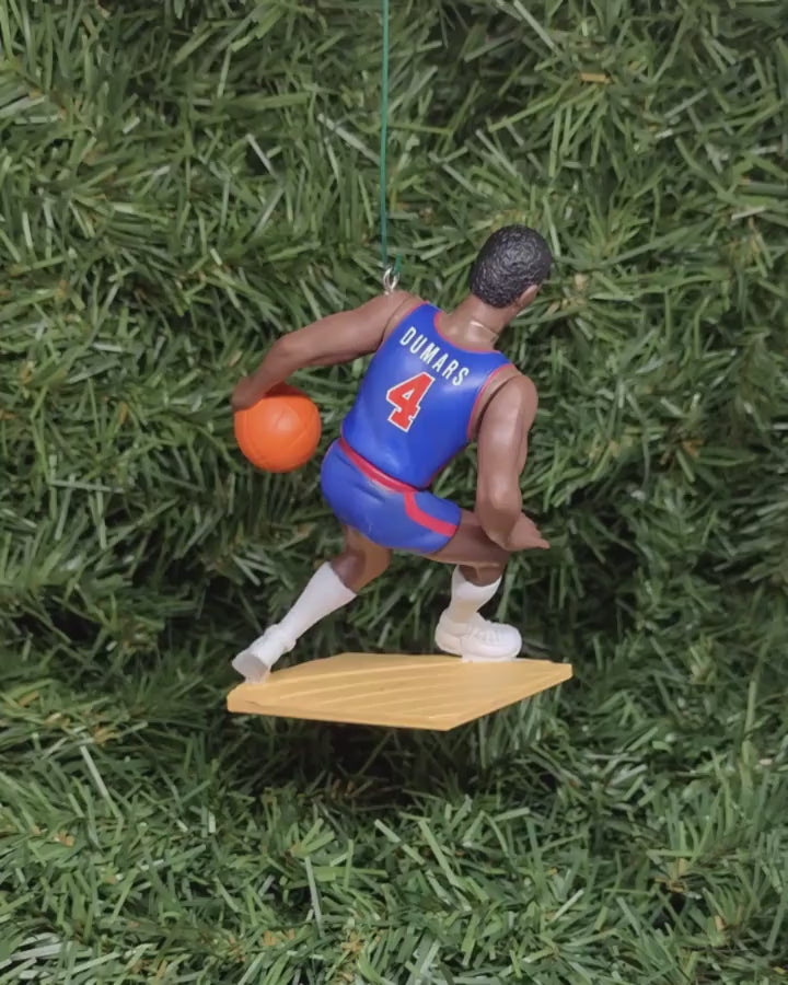 DETROIT PISTONS Christmas Ornament Joe Dumars/Grant Hill/Dennis Rodman Unique Gift Idea NBA Basketball Xmas Tree Decoration