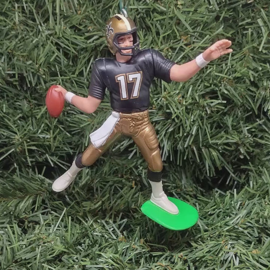 NEW ORLEANS SAINTS Ornament Bobby Hebert Jim Everett Christmas Gift Nfl Football Xmas Tree Decoration