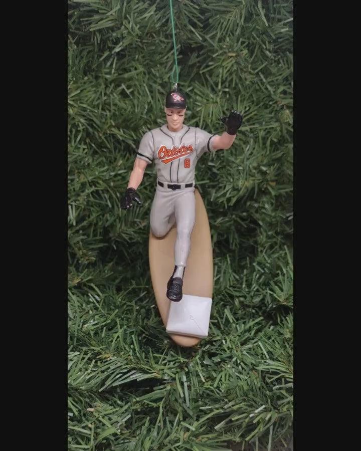 Cal Ripken Jr BALTIMORE ORIOLES Ornament Christmas Gift Idea MLB Baseball Figure Unique Xmas Tree Decoration