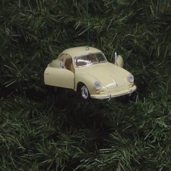 PORSCHE 356 B/C Ornament Christmas Tree Decoration Unique Gift Idea 1962-1965 Blue Cream