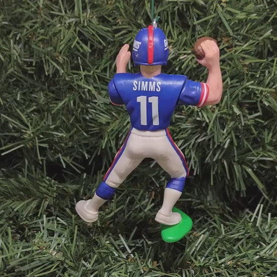 Phil Simms NEW YORK GIANTS Ornament Christmas Gift Idea Nfl Football Figure Unique Xmas Tree Decoration