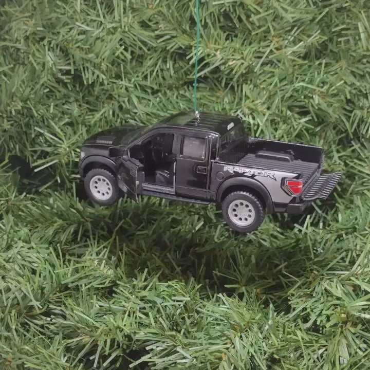 FORD F-150 Raptor Truck Ornament Christmas Tree Decoration Xmas Gift 2010-2014 Black