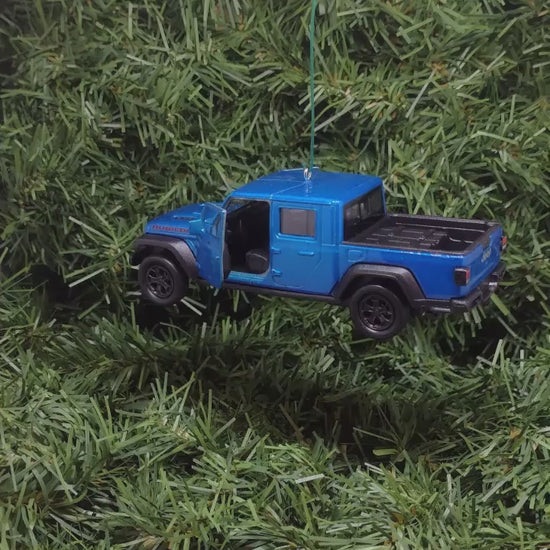 JEEP GLADIATOR Ornament Christmas Gift Xmas Tree Decoration 5 inch Blue 2019-2024