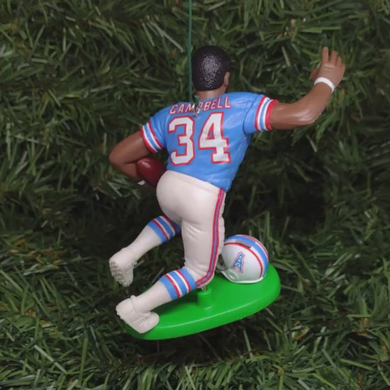 HOUSTON OILERS Christmas Ornaments Earl Campbell/Eddie George/Lorenzo White NFL Football Figure Unique Gift Idea