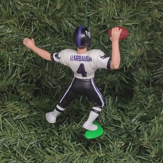 BALTIMORE RAVENS Christmas Ornaments Jim Harbaugh/Vinny Testaverde/Jonathan Ogden Xmas NFL Football Figure Unique Gift Idea