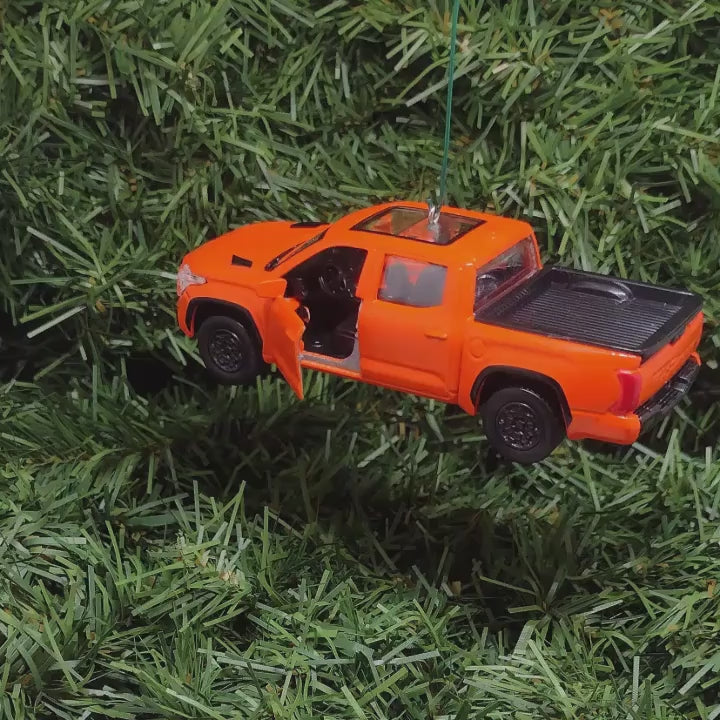 TOYOTA TUNDRA Ornament Christmas Tree Decoration Unique Gift Idea 2022 TRD Pro Truck Orange 2023 2024