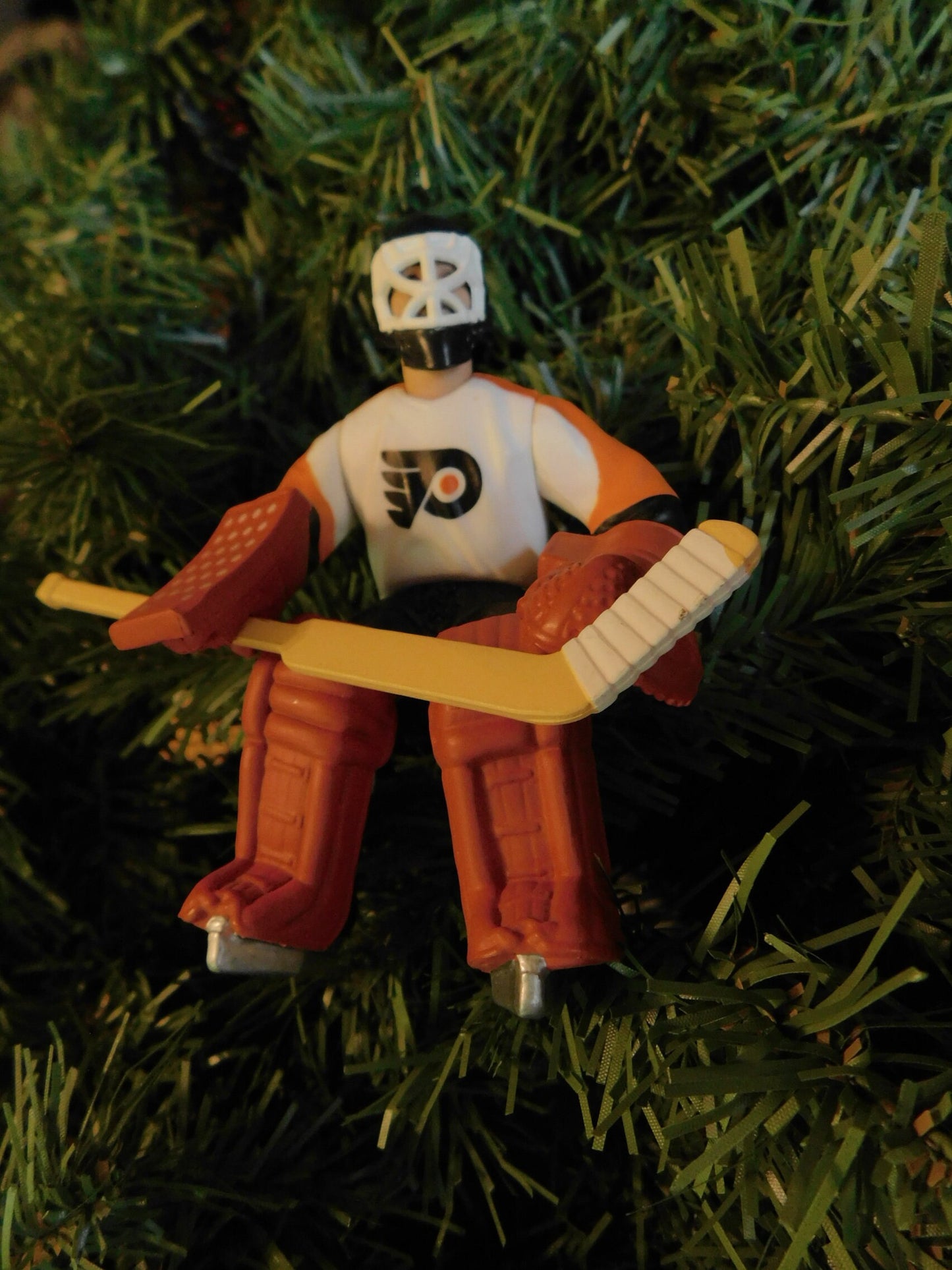 PHILADELPHIA FLYERS Christmas tree ornaments Bernie Parent/Dave Schultz/Bobby Clarke xmas NHL hockey figure