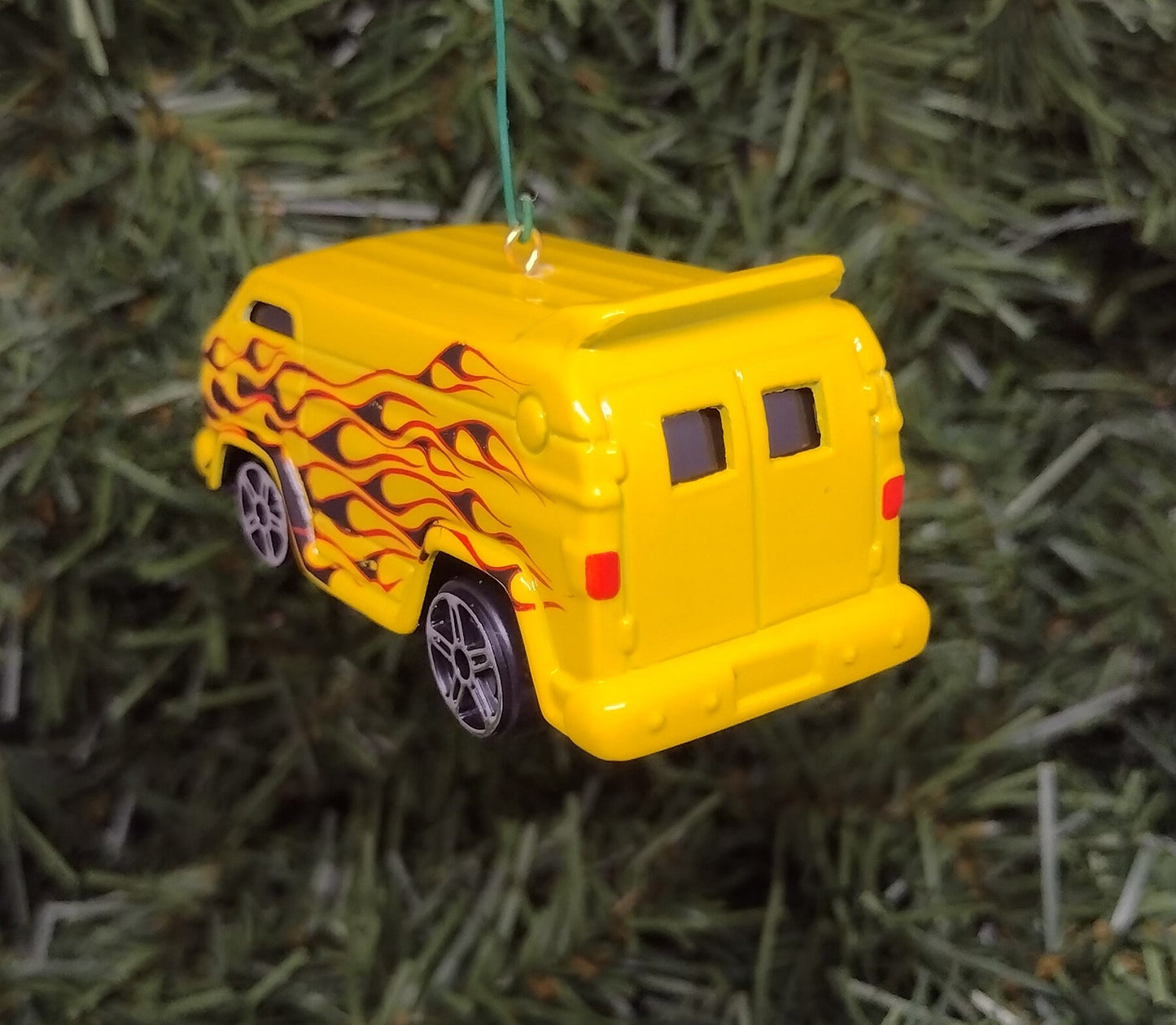 Hot Rod Van Ornament Christmas tree decoration fun automotive gift for car enthusiast or man cave tree