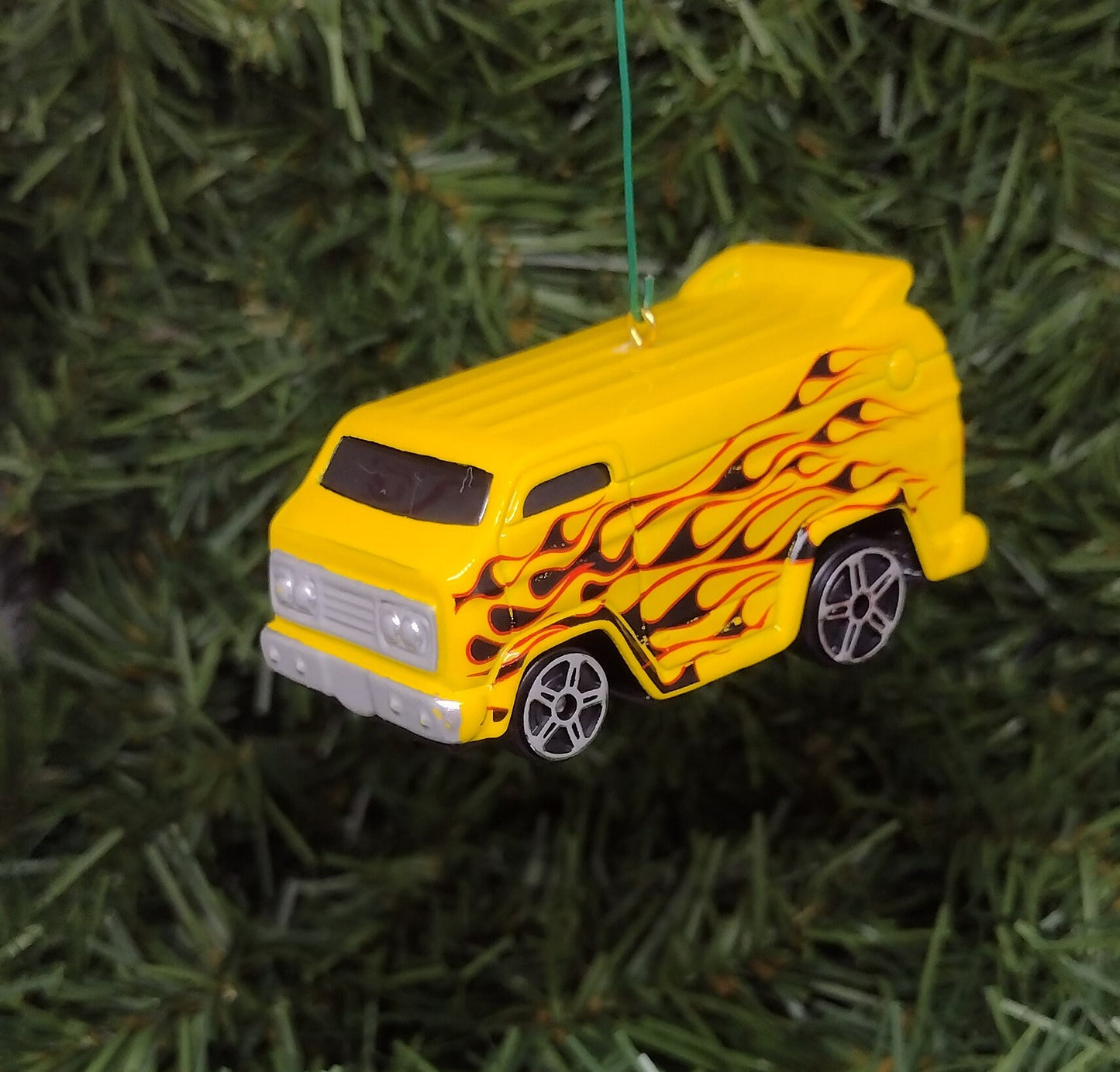 Hot Rod Van Ornament Christmas tree decoration fun automotive gift for car enthusiast or man cave tree