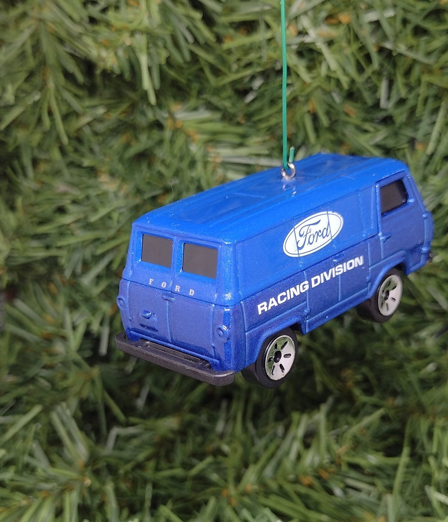 Ford Racing Van Ornament Econoline Christmas Tree Decoration fun gift idea for car enthusiast unique xmas present