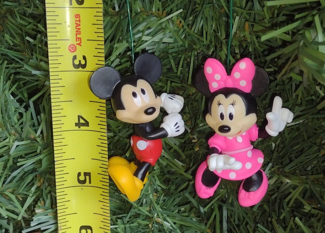 Mickey Minnie Mouse Disney Christmas ornament 2.25 inch Classic character ornaments xmas tree cute fun gift Disneyland Disneyworld