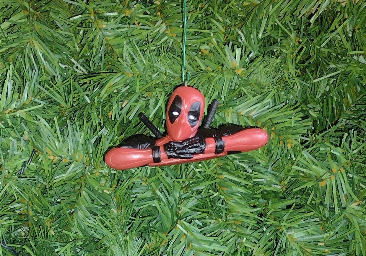 Deadpool Christmas Ornament fun gift idea xmas tree unique gift idea Ryan Renyolds Marvel several to choose from