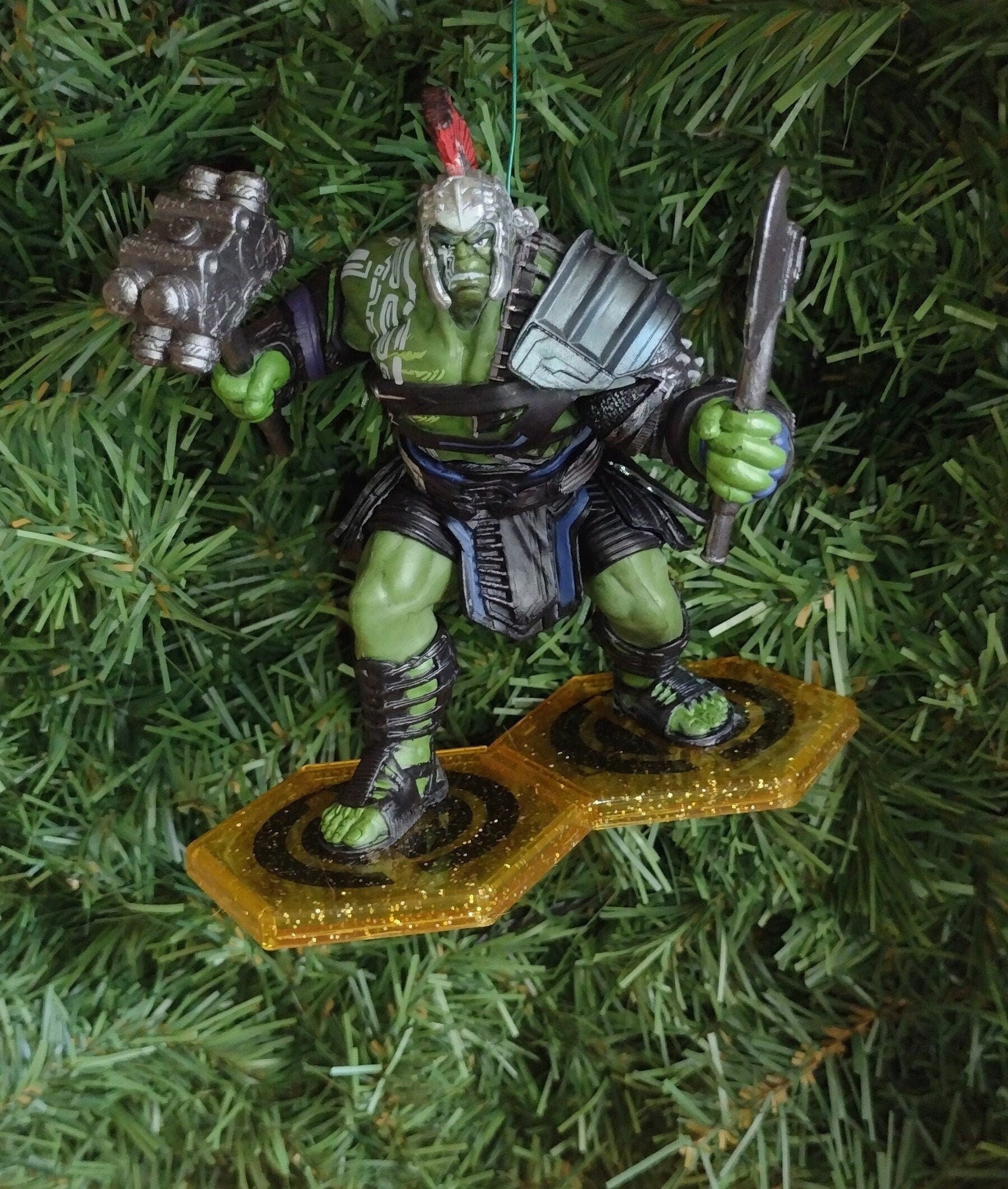 Hulk Christmas Ornament Marvel Avengers xmas tree cool unique gift idea great present for movie fan Bruce Banner Thor