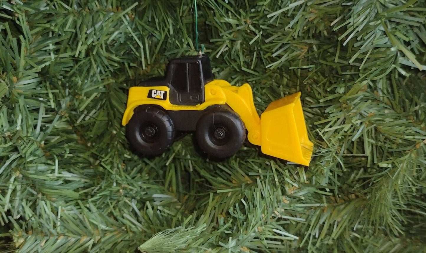 Loader Christmas ornament CAT Caterpillar equipment unique gift idea xmas tree fun wheel loader