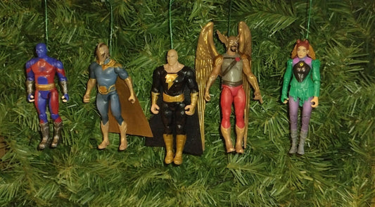 Black Adam DC ornaments Christmas gift idea Dr. Fate, Hawkman, Atom Smasher, Cyclone