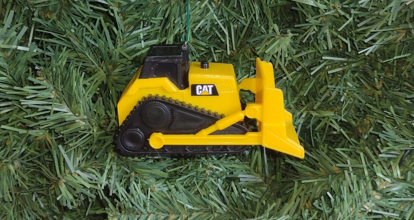 Bulldozer Christmas ornament CAT Caterpillar equipment unique gift idea xmas tree fun