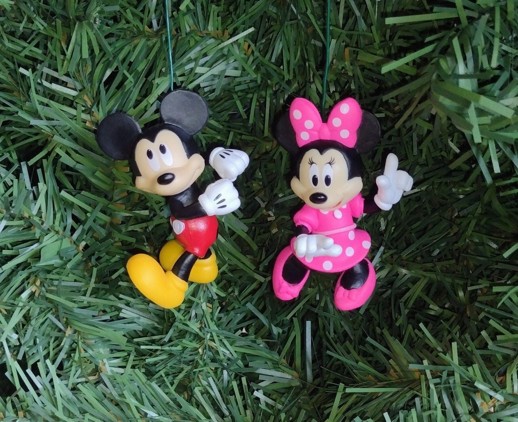 Mickey Minnie Mouse Disney Christmas ornament 2.25 inch Classic character ornaments xmas tree cute fun gift Disneyland Disneyworld