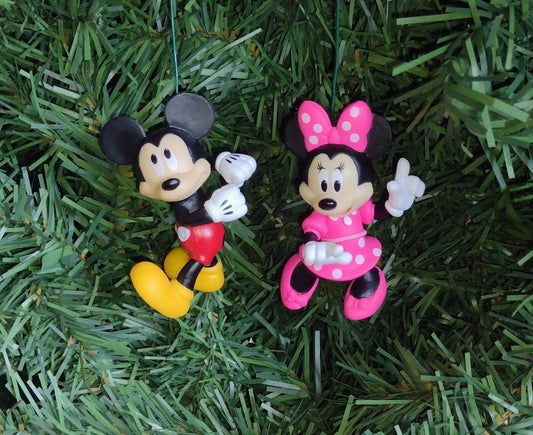 Mickey Minnie Mouse Disney Christmas ornament 2.25 inch Classic character ornaments xmas tree cute fun gift Disneyland Disneyworld