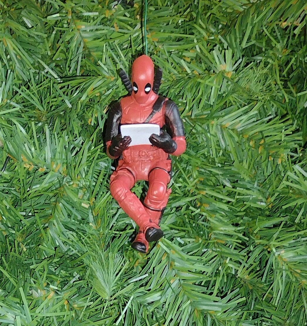 Deadpool Christmas Ornament fun gift idea xmas tree unique gift idea Ryan Renyolds Marvel several to choose from