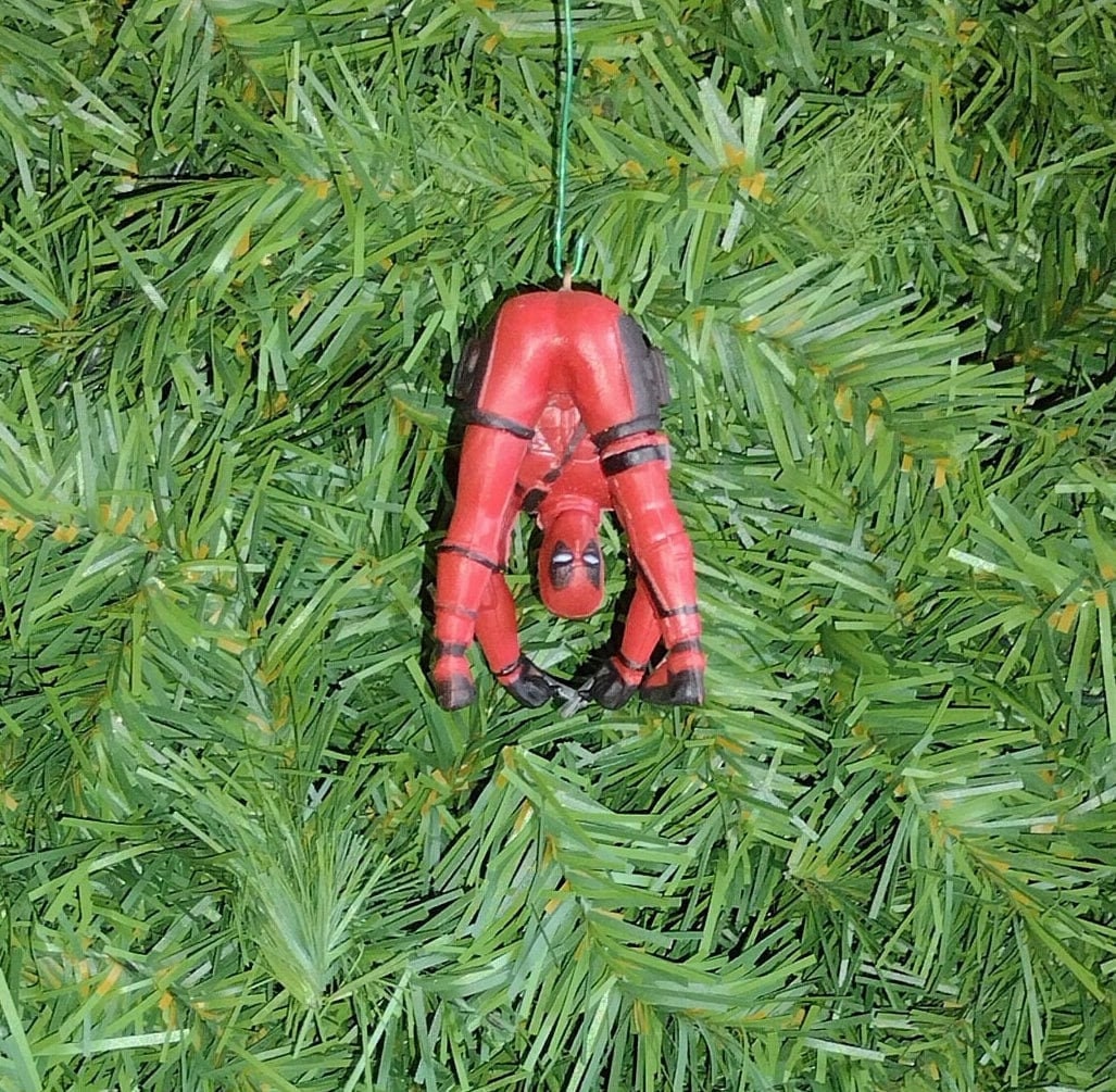 Deadpool Christmas Ornament fun gift idea xmas tree unique gift idea Ryan Renyolds Marvel several to choose from