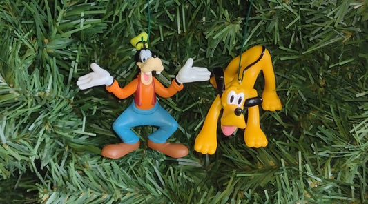 Pluto Goofy Disney Christmas ornament 2.25 inch Classic character ornaments xmas tree cute fun gift Mickey Mouse friends