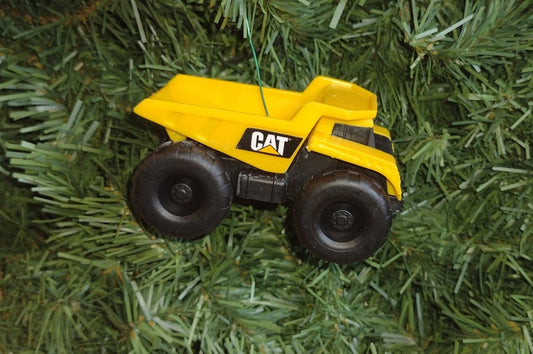 Dump truck Christmas ornament CAT Caterpillar equipment unique gift idea xmas tree fun unique